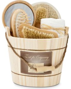 Wellness-Geschenkset: Holzzuber