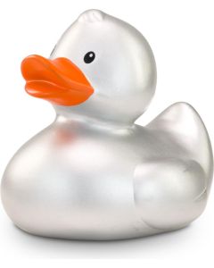 Werbeente Sylvie Silber Mini, ca. 6 cm