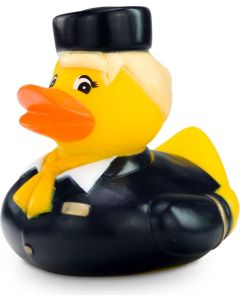 Werbeente Steffi Stewardess mit Halstuch