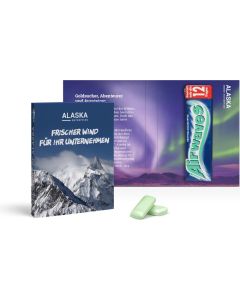 Werbekarte mit Wrigley's Airwaves - inkl. Werbedruck