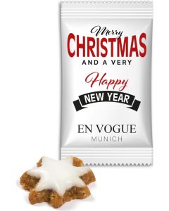 Mini Zimtstern im Werbetütchen - inkl. Werbedruck