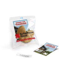 Glückskeks mit Werbekärtchen - inkl. Werbedruck