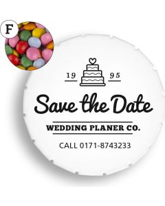 Super Mini Clic Clac Box mit Schokolinsen - inkl. Werbedruck