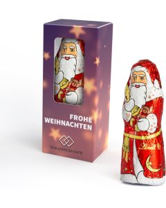 Lindt Nikolaus in Werbekartonage - inkl. Werbedruck