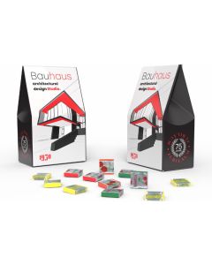 Fruchtkaramellen in Mini Standbodenkartonage - inkl. Werbedruck