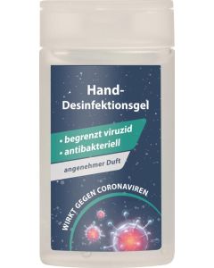 Hand-Desinfektionsgel in 50 ml Flasche - wahlweise mit Loopi - inkl. individuellem 4c-Etikett