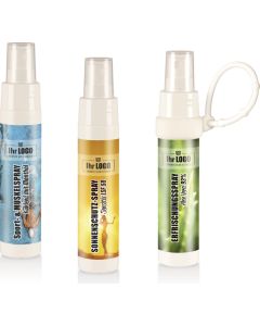 Erfrischungsspray 93 % Aloe Vera in 50 ml Sprayflasche Slim - wahlweise mit Loopi - inkl. individuellem 4c-Etikett