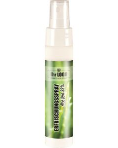 Handpflege 93 % Aloe Vera in 50 ml Sprayflasche Slim - wahlweise mit Loopi - inkl. individuellem 4c-Etikett