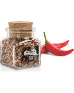 Korkengläser mit Gewürzen & süßem Topping - inkl. individuellem 4c-Etikett