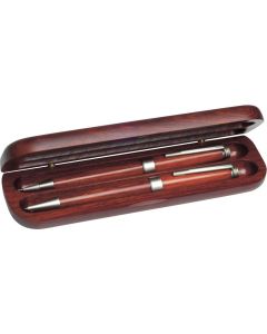 Schreibset aus Rosenholz Jonah