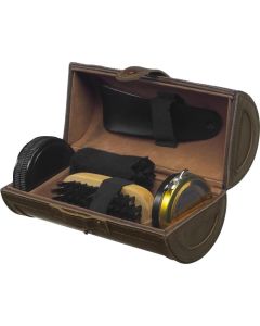 Schuhputzset in Kunstleder-Rolle Mario