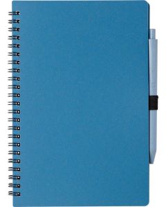 Notizbuch mit Kugelschreiber aus Weizenstroh Massimo