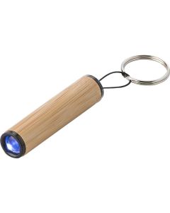 Mini-Taschenlampe aus Bambus mit Schlüsselanhänger Ilse