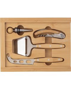 Käse- und Weinset aus Bambus Patrick