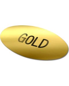 Vinyl Sticker Oval 30x15mm