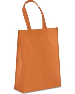 R-PET Tragetasche aus laminiertem Non Woven 30 x 12 x 40cm 105g/m²