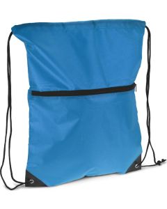 Kordelzugtasche 210T R-PET mit Reißverschluss