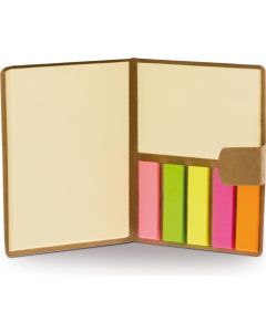 Notizbuch mit Haftnotizen