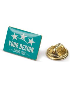 Metall Pin rechteckig 19x13mm