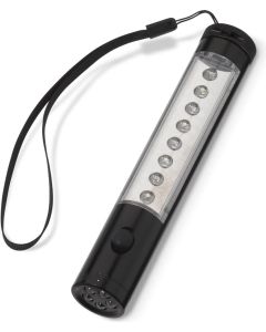 Aluminium Taschenlampe mit Magnet, 5+8 LED´s