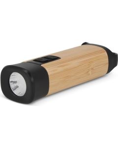 Wiederaufladbare R-ABS & Bamboo Taschenlampe
