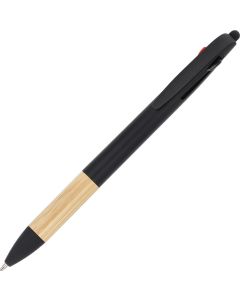 3-Farben-Stift mit Bambusgriff