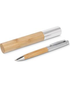Metallkugelschreiber Bambus im Köcher