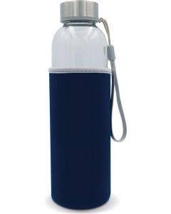 Trinkflasche aus Glas mit Neoprenhülle 500ml