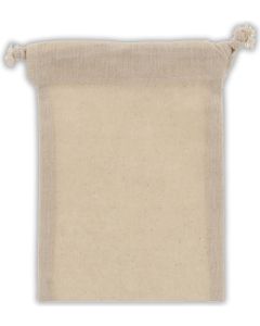 Zuziehbeutel OEKO-TEX® Baumwolle 140g/m² 10x14cm