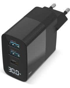 Sitecom CH-1001 30W GaN Power Delivery Wall Charger mit LED display