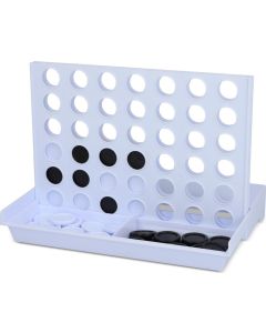 4-Gewinnt Spiel aus recycelten Materialien