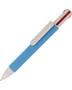 Papierkugelschreiber mit 4 Schreibfarben