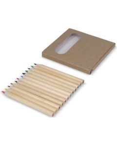 12 Buntstifte in Kraftbox