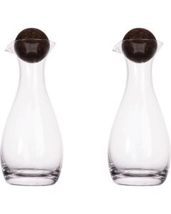 Sagaform Nature Öl-/Essigkaraffen mit Korkstopfen 2-tlg. 300ml
