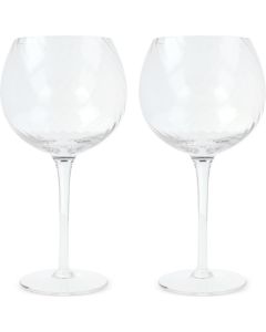 Byon Opacity 2er-Set Weingläser mit stilvollem Glasmuster 470ml