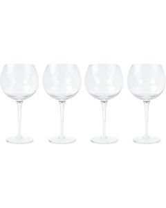 Byon Opacity 4er-Set Weingläser mit stilvollem Glasmuster 470ml