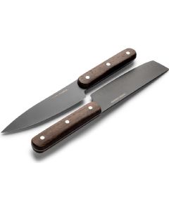 Orrefors Jernverk 2er-Set Messer, schwarz & Holz