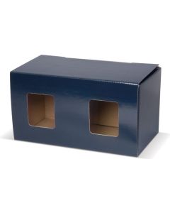 Verpackung für zwei Becher mit Fenster