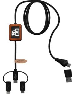 SCX.design C46 5-in-1 CarPlay-Kabel mit Leuchtlogo