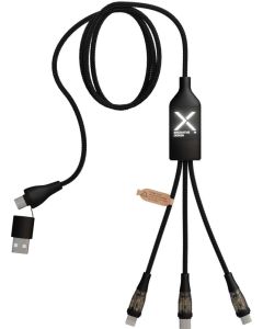 SCX.design C50 100 W/5 A 5in1 Schnellladekabel mit Digitalanzeige