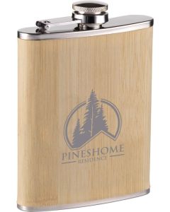 Hipflask Bamboo 200 ml Flachmann