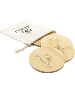 Bamboo Coaster Set Untersetzern