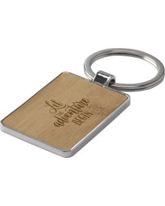 Bamboo Key Rectangle Schlüsselanhänger