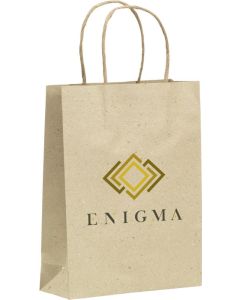 Leaf It Bag aus recyceltem Graspapier (120 g/m²) M