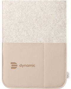 Recycled Felt & Apple Leather Laptop Sleeve 14"