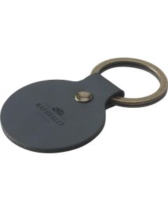 Recycled Leather Keyring Round Schlüsselanhänger