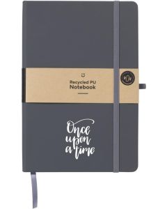 Recycled GRS PU Notebook A5, 192 Seiten, liniert