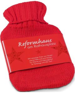 Mini-Wärmflasche - Banderole oder Werbekarte - inkl. Werbedruck