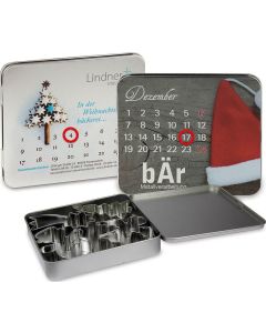 Adventskalender-Dose - inkl. Werbedruck