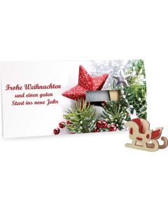 Steckfiguren-Karte Filz - Design nach Wahl - inkl. Werbedruck